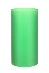 Plast cylinder til lysestage - grøn - ø7,0 x 14 cm - 6 stk.